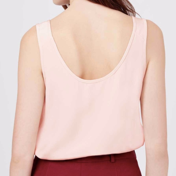 CUYANA 3-Ply Silk Scoop Tank Blouse - Picture 3 of 8